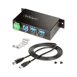 StarTech 4-Port USB 3.2 Hub, Black (5G4AINDRM-USB-A-HUB)