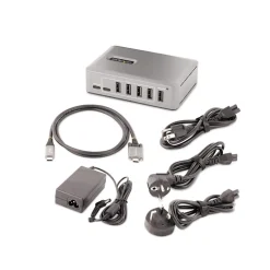 StarTech 10-Port USB 3.0 Hub, Gray (10G8A2CS-USB-C-HUB)