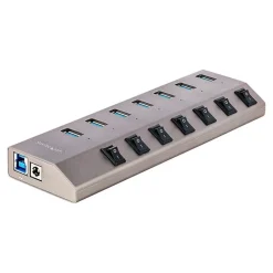 StarTech 7-Port USB-C Hub, Space Gray (5G7AIBS-USB-HUB-NA)