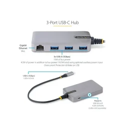 StarTech 4-Port USB-C Hub, Space Gray (5G3AGBB-USB-C-HUB)