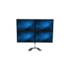 Clearance StarTech Quad-Monitor Stand - For up to 32" VESA Mount Monitors Monitor Arm, Up, Gray (ARMQUADSS)
