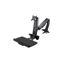 Best StarTech Sit Stand Monitor Arm, Desk Mount, VESA Adjustable Mounting Kit, Up to 24", Black (ARMSTSCP1)
