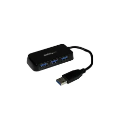 StarTech SuperSpeed 4-Port USB 3.0 Hub, Black (ST4300MINU3B)