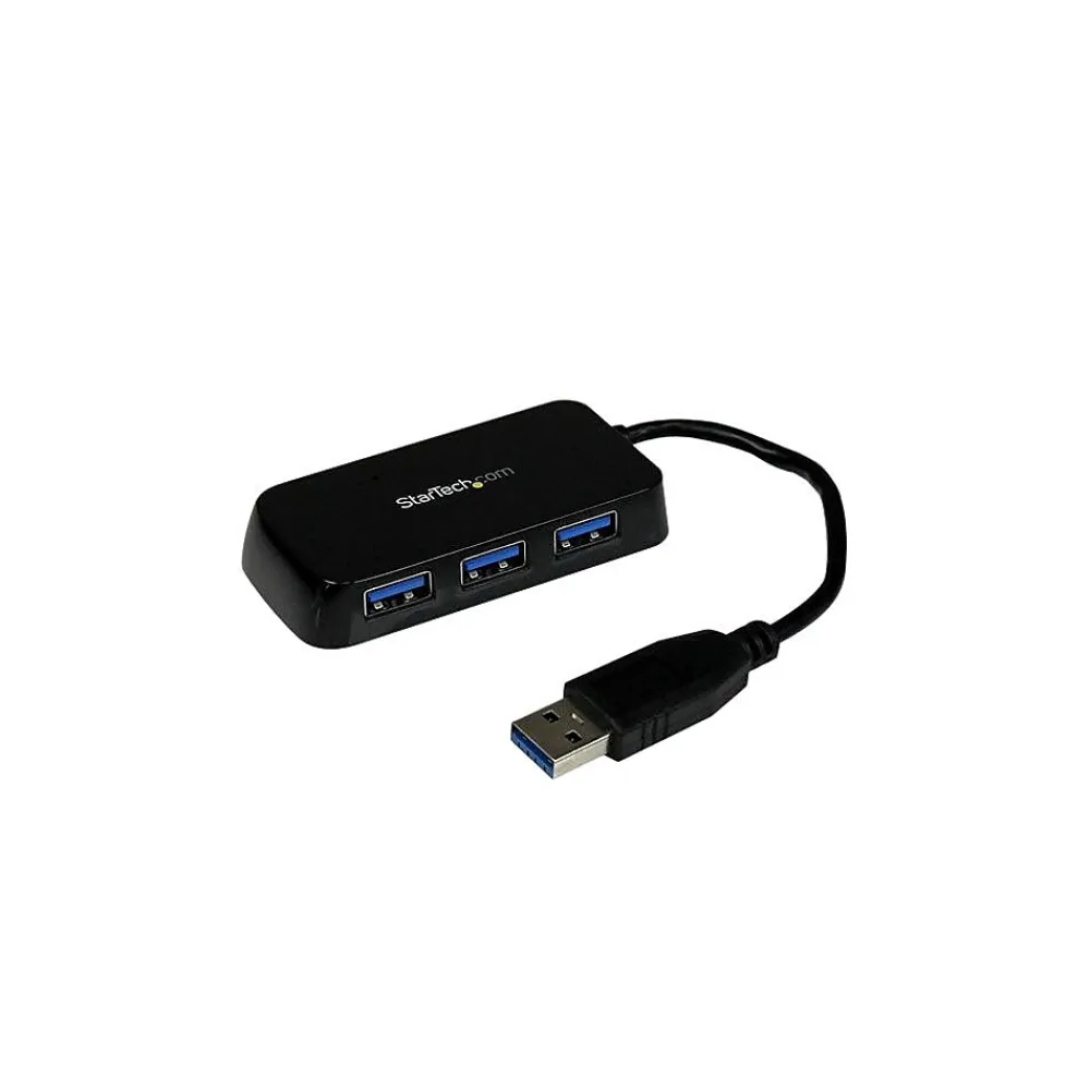 StarTech SuperSpeed 4-Port USB 3.0 Hub, Black (ST4300MINU3B)
