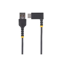 USB-A to USB-C Charging Cable Right Angle, 1ft, Black (R2ACR-30C-USB-CABLE)<StarTech Online