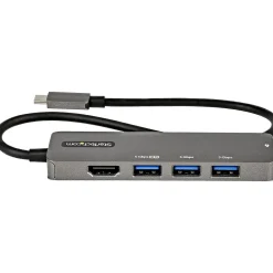 StarTech USB-C Multiport Adapter, Black/Gray (DKT30CHPD3)