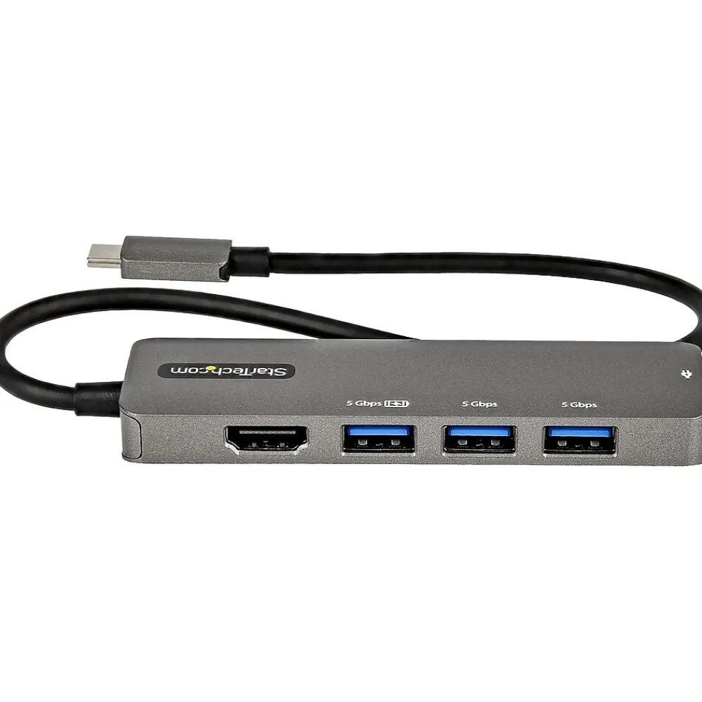 StarTech USB-C Multiport Adapter, Black/Gray (DKT30CHPD3)