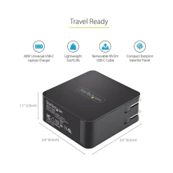 USB-C Wall Charger, Black (WCH1CBK)<StarTech Online