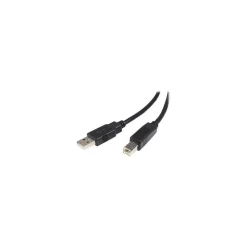 StarTech USB2HAB15 15' USB 2.0 A to B Cable, M/M, Black