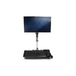 Clearance StarTech Wall Mounted Computer Workstation - Articulating Monitor Arm Adjustable, Up to 30", Silver (WALLSTSI1)