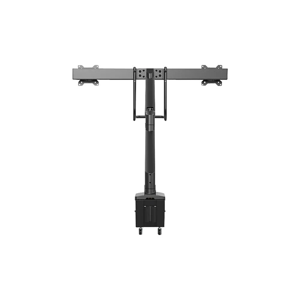 StarTech .com Adjustable Mounting Kit, Up to 32" Monitor, Black (ARMSLIMDUAL2USB3)