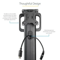 Hot StarTech .com Adjustable Mobile Workstation Cart with Monitor Mount, 50.4