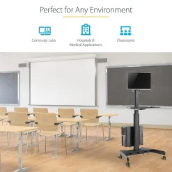 Hot StarTech .com Adjustable Mobile Workstation Cart with Monitor Mount, 50.4