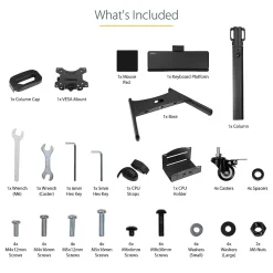 Hot StarTech .com Adjustable Mobile Workstation Cart with Monitor Mount, 50.4
