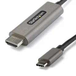 StarTech .com 6.6ft USB-C to HDMI Cable Adapter, 4K 60Hz Audio/Video Cord, Male to Male, Black (CDP2HDMM2MH)