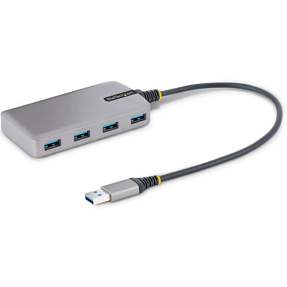 StarTech .com 4-Port USB 3.0 5Gbps Hub, Space Gray (5G4AB-USB-A-HUB)