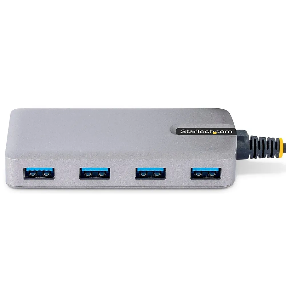 StarTech .com 4-Port USB 3.0 5Gbps Hub, Space Gray (5G4AB-USB-A-HUB)
