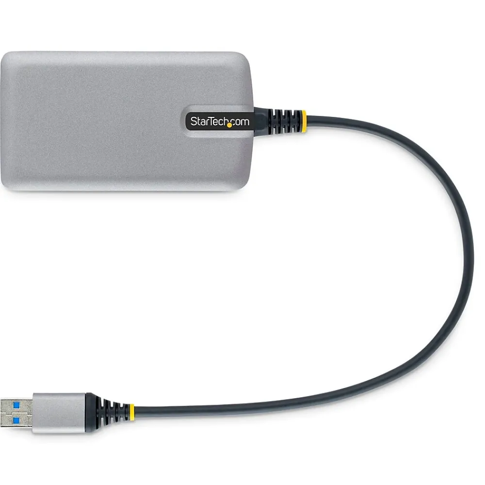 StarTech .com 4-Port USB 3.0 5Gbps Hub, Space Gray (5G4AB-USB-A-HUB)