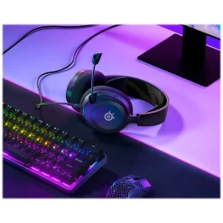SteelSeries Steel Series Arctis Nova 1 Noise Canceling Surround 7.1 Gaming Over-the-Ear Headset, 3.5mm, Black (61606)