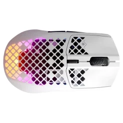 Online SteelSeries AEROX 3 Optical Gaming Mouse, Snow (62608)