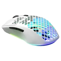 Online SteelSeries AEROX 3 Optical Gaming Mouse, Snow (62608)