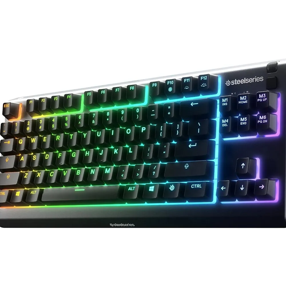 Best SteelSeries Apex 3 TKL Gaming Keyboard with RGB Lighting, Black (64831)