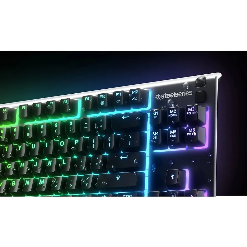 Best SteelSeries Apex 3 TKL Gaming Keyboard with RGB Lighting, Black (64831)