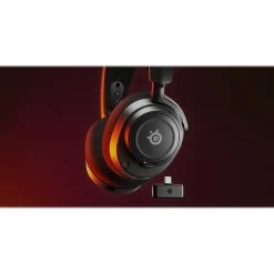 Outlet SteelSeries Arctis Nova 7 Wireless Noise Canceling Bluetooth Stereo Gaming Over-the-Ear Headset, Black (61553)