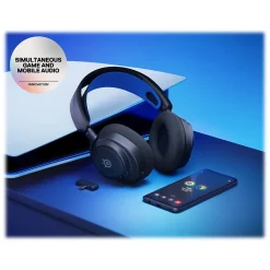 SteelSeries Arctis Nova 7P Wireless Bluetooth Gaming Over-the-Ear Headset, USB-C, Black (61559)
