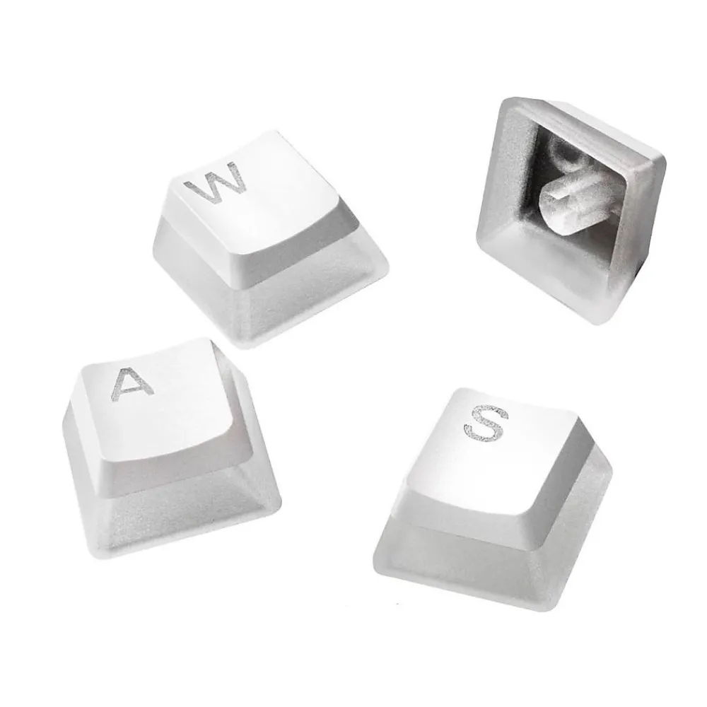 SteelSeries PrismCaps Universal Double Shot PBT Gaming Keycaps, White (60203)