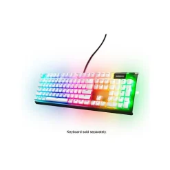 SteelSeries PrismCaps Universal Double Shot PBT Gaming Keycaps, White (60203)