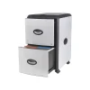 File Cabinets*Storex Deluxe 2-Drawer Mobile Vertical File Cabinet, Letter Size, Lockable, 23"H x 15"W x 19"D, Metal (61352U01C)