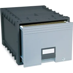 File Storage|Storex Storage Drawer, Letter Size, Black (61178E02C)