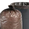 60 Gallon Industrial Trash Bag, 36" x 58", Low Density, 1.5 mil, Brown (STOT3658B15)<Stout Best
