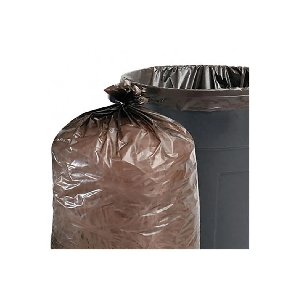 65 Gallon Industrial Trash Bag, 51" x 50", 1.5 mil, Brown, 100 Bags/Box (STOT5051B15)<Stout Outlet
