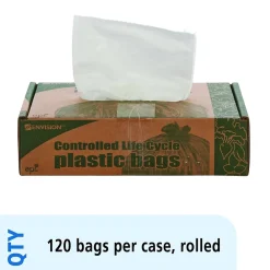 Controlled Life Cycle 13 Gallon Compostable Industrial Trash Bag, 24
