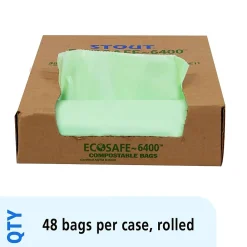 EcoSafe-6400 30 Gallon Compostable Industrial Trash Bag, 30