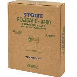 EcoSafe-6400 30 Gallon Compostable Industrial Trash Bag, 30