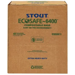 EcoSafe-6400 -48 Gallon Industrial Trash Bag, 42