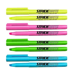 Highlighters|Stride Brite Stick Highlighters, Chisel Tip, Assorted Colors, 24/Pack (47024)