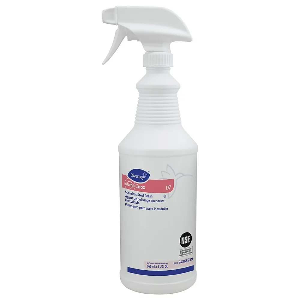 Inox D7 Stainless Steel and Metal Cleaner, Hydrocarbon Scent, 32 oz. (94368259)<SUMA Discount