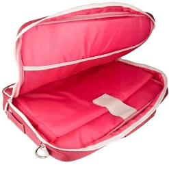SumacLife 14 Inch Business Messenger Briefcase Laptop Case, Pink (PT_NBKLEA734_W1)<Vangoddy Discount