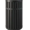 Steel Trash Can, 45 Gallon, Black (MTCRND4500)<Suncast Commercial Online