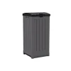 Resin Trash Can with Lid, 39 Gallon, Peppercorn and Black (GH3900)<Suncast Online