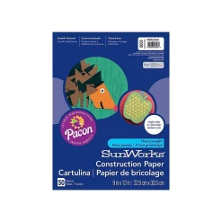 Construction Paper*SunWorks 9"W x 12"L Construction Paper, Holiday Green, 50/Pack (8003)