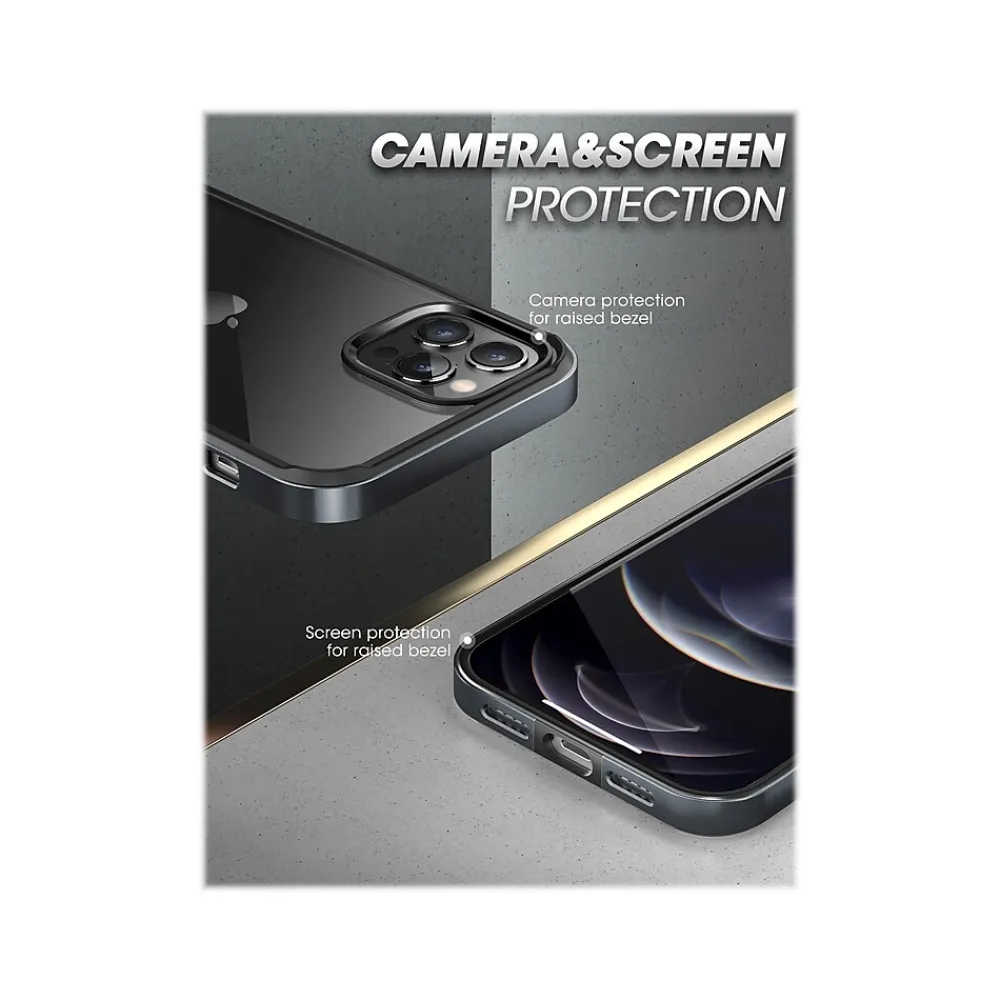 SUPCASE Unicorn Beetle Black Edge Clear Bumper Case for iPhone 13 Pro (SUP-iPhone2021Pro-6.1-Edge-Black)