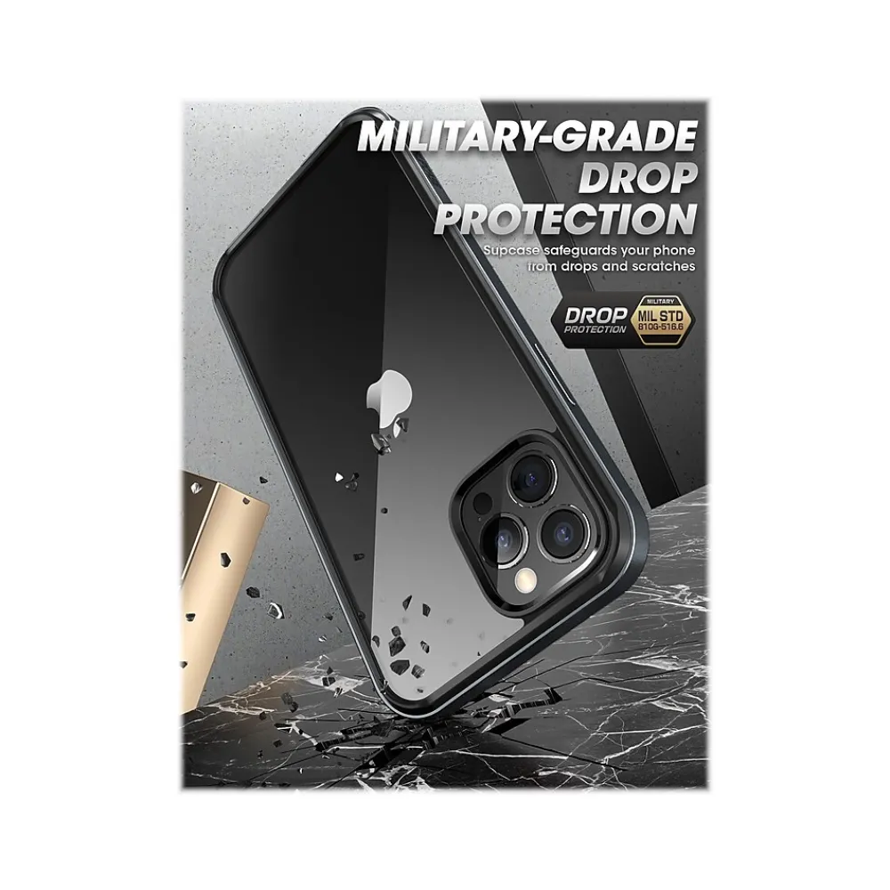 SUPCASE Unicorn Beetle Black Edge Clear Bumper Case for iPhone 13 Pro (SUP-iPhone2021Pro-6.1-Edge-Black)