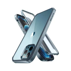 SUPCASE Unicorn Beetle Blue Edge with Screen Protector Case for iPhone 13 Pro Max (SUP-iPhone2021-6.7-EdgePro-SP-Cerulean)