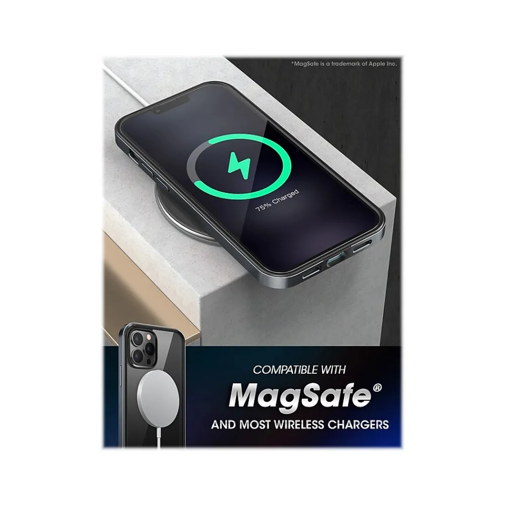 SUPCASE Unicorn Beetle Black Edge Clear Bumper Case for iPhone 13 Pro Max (SUP-iPhone2021-6.7-Edge-Black)