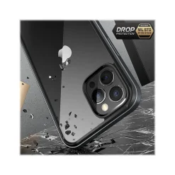 SUPCASE Unicorn Beetle Black Edge with Screen Protector Clear Case for iPhone 13 Pro (SUP-iPhone2021Pro-6.1-EdgePro-SP-Black)